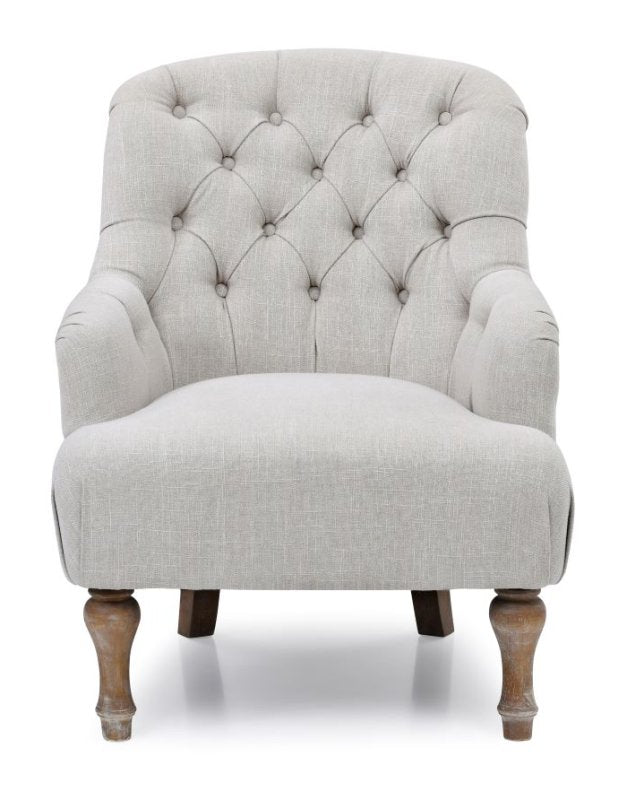 Frankie Accent Chair - Cream Linen