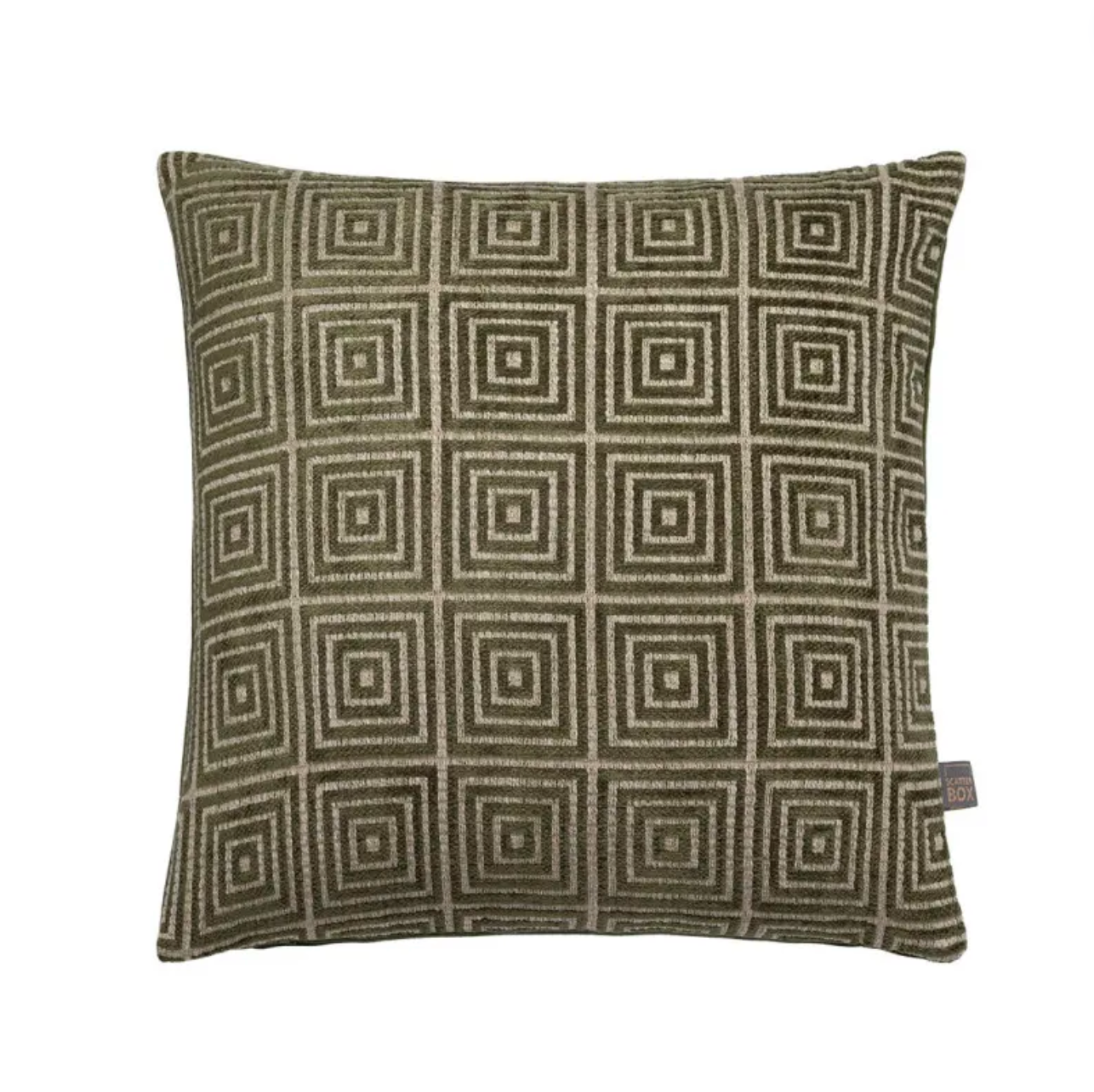 Green Mosaic Cushion 43cm x 43cm