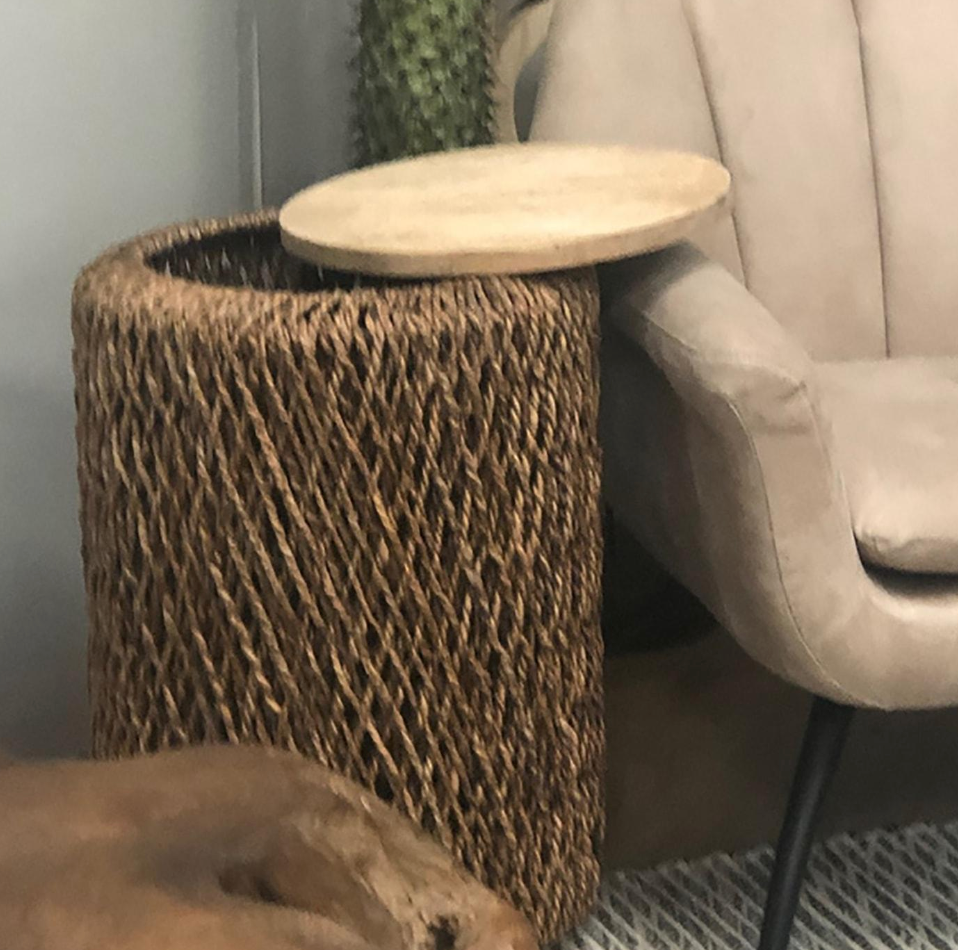 Woden Rope Lamp Table