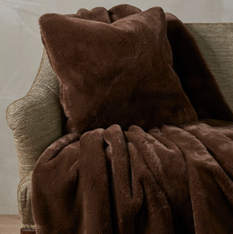 Faux Fur Bear Throw
