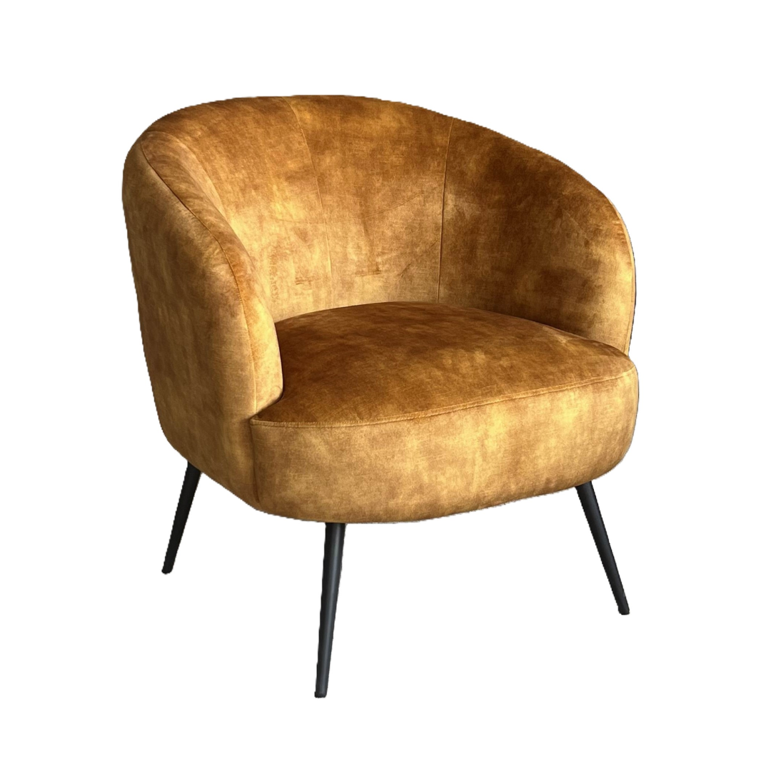 Vintage Velvet Chair | Gold