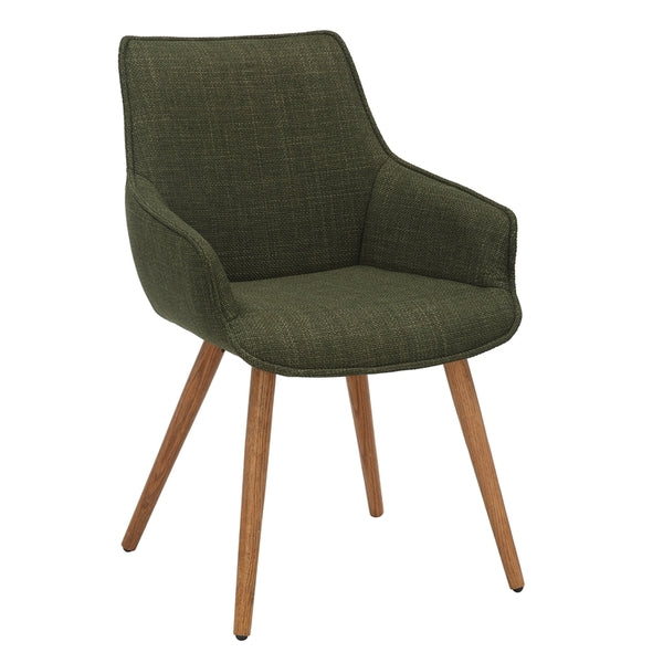 Dining Chair - Textured Weave - Olive Green