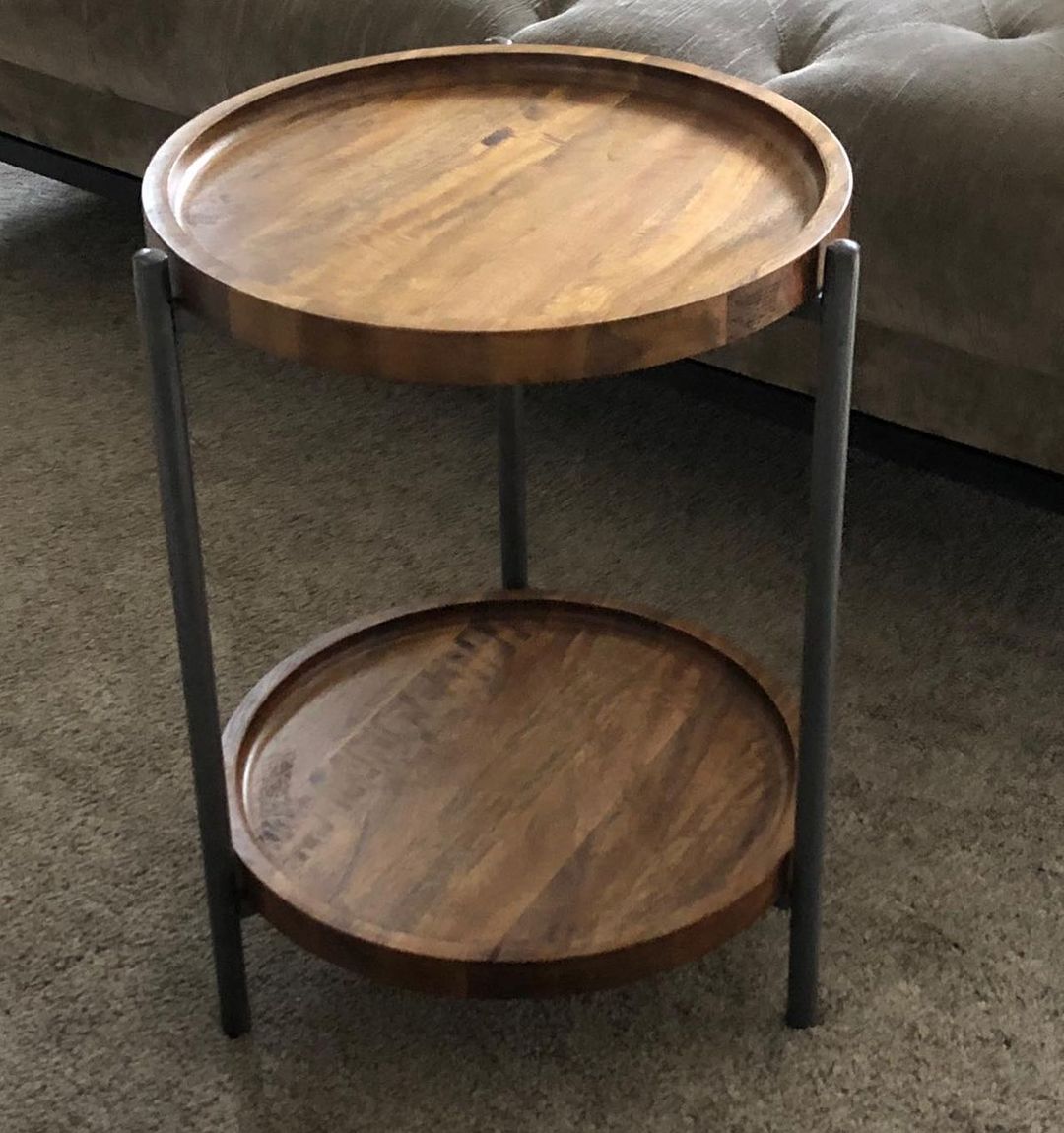 Double Shelf Occasional Side Table