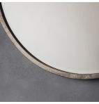 Antique Silver Circle Mirror