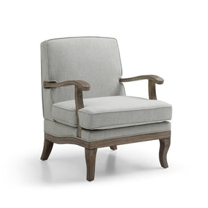 Anna Accent Chair - Cream Linen