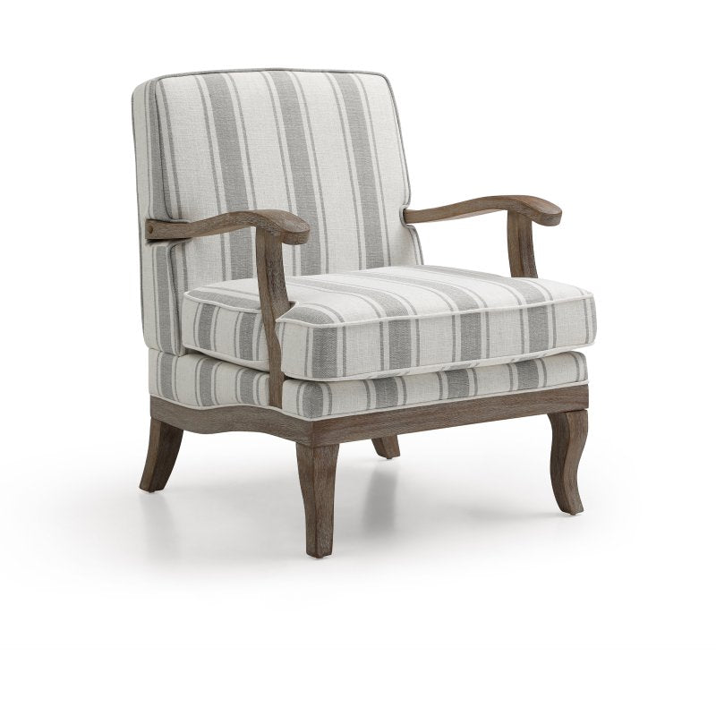 Anna Accent Chair - Texture Linen Stripe