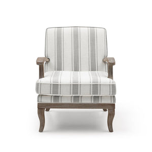 Anna Accent Chair - Texture Linen Stripe