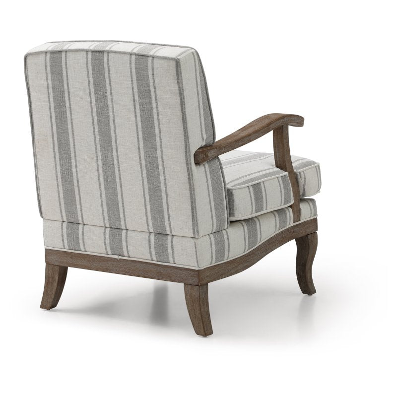 Anna Accent Chair - Texture Linen Stripe