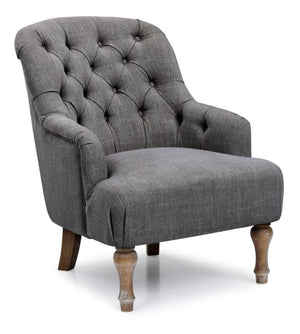 Frankie Accent Chair - Charcoal Linen