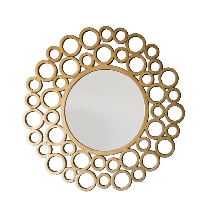 Extra Large Gold Circles Mirror (118cm)