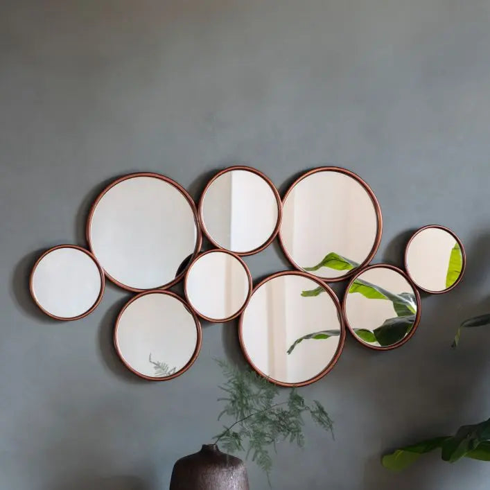 Copper Circles Mirror