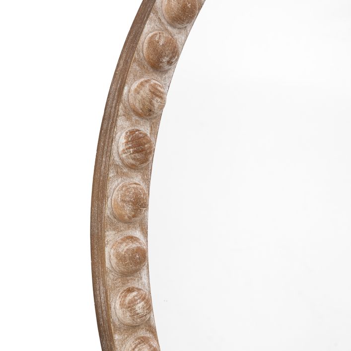 Small Round Rustic Mirror