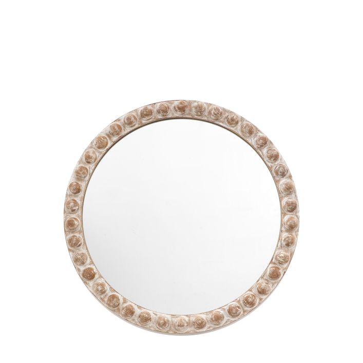 Small Round Rustic Mirror