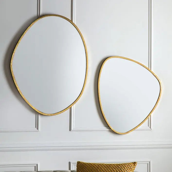 Large Gold Edged Mirror