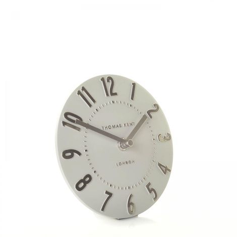 Thomas Kent | 6'' Mulberry Mantel Clock Silver Cloud