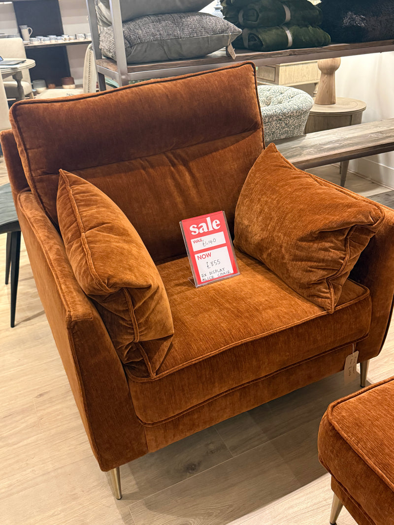 EX-DISPLAY | Alice Armchair - Rust