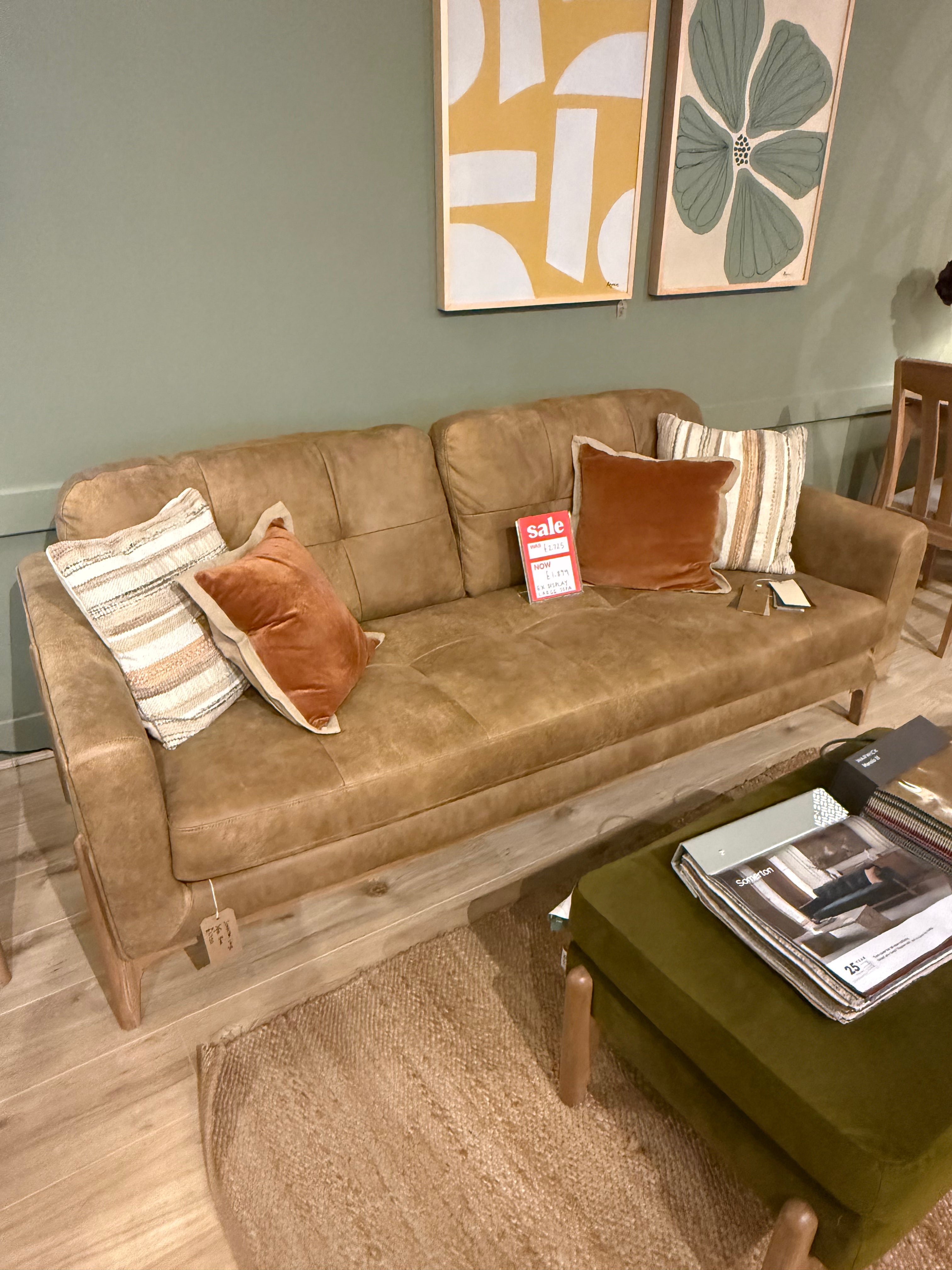 EX-DISPLAY | Somerton Large Leather Sofa