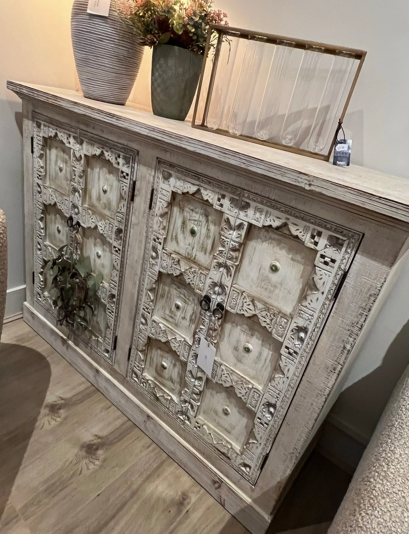 White 4 Door Sideboard