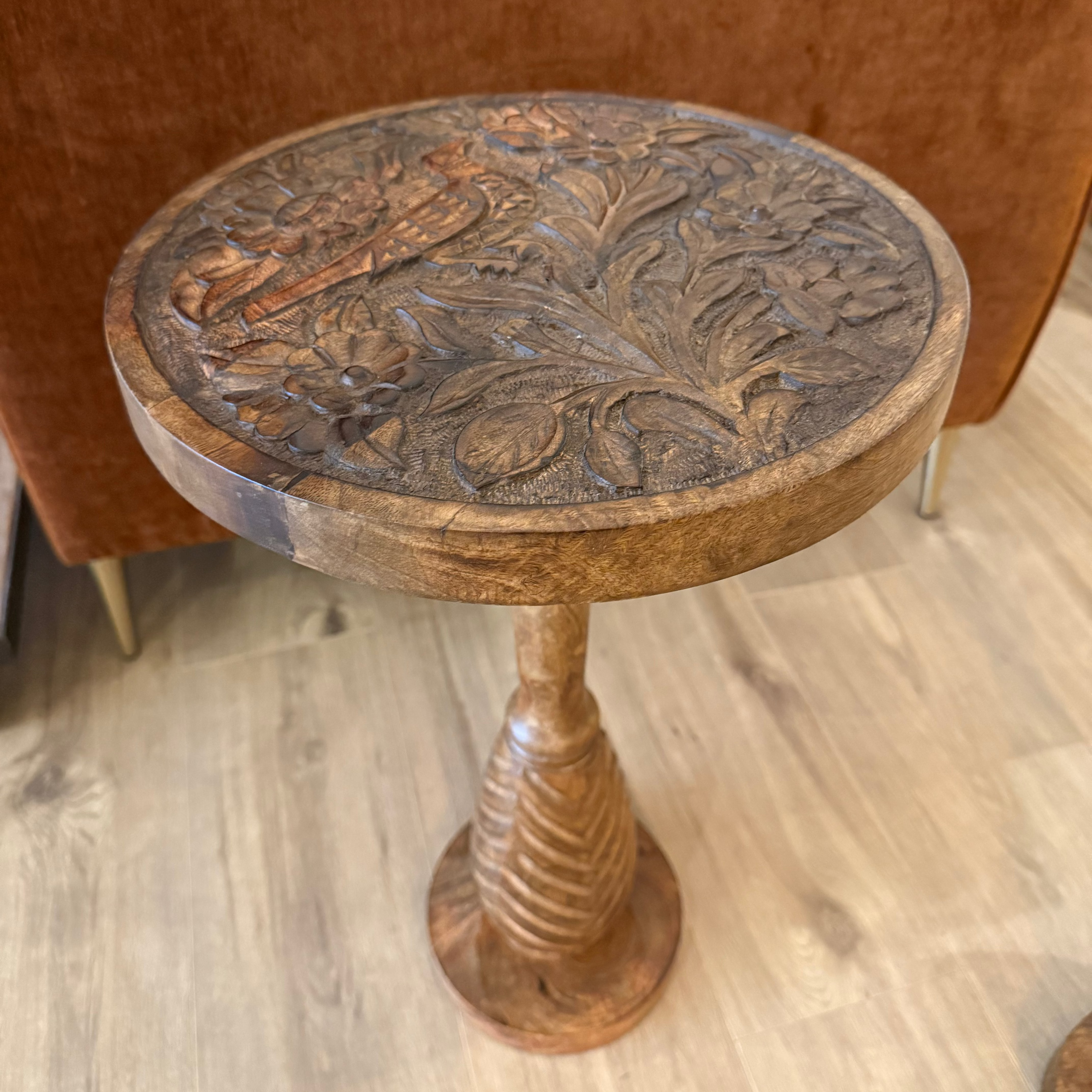 Wooden Carved Detail Table - Large