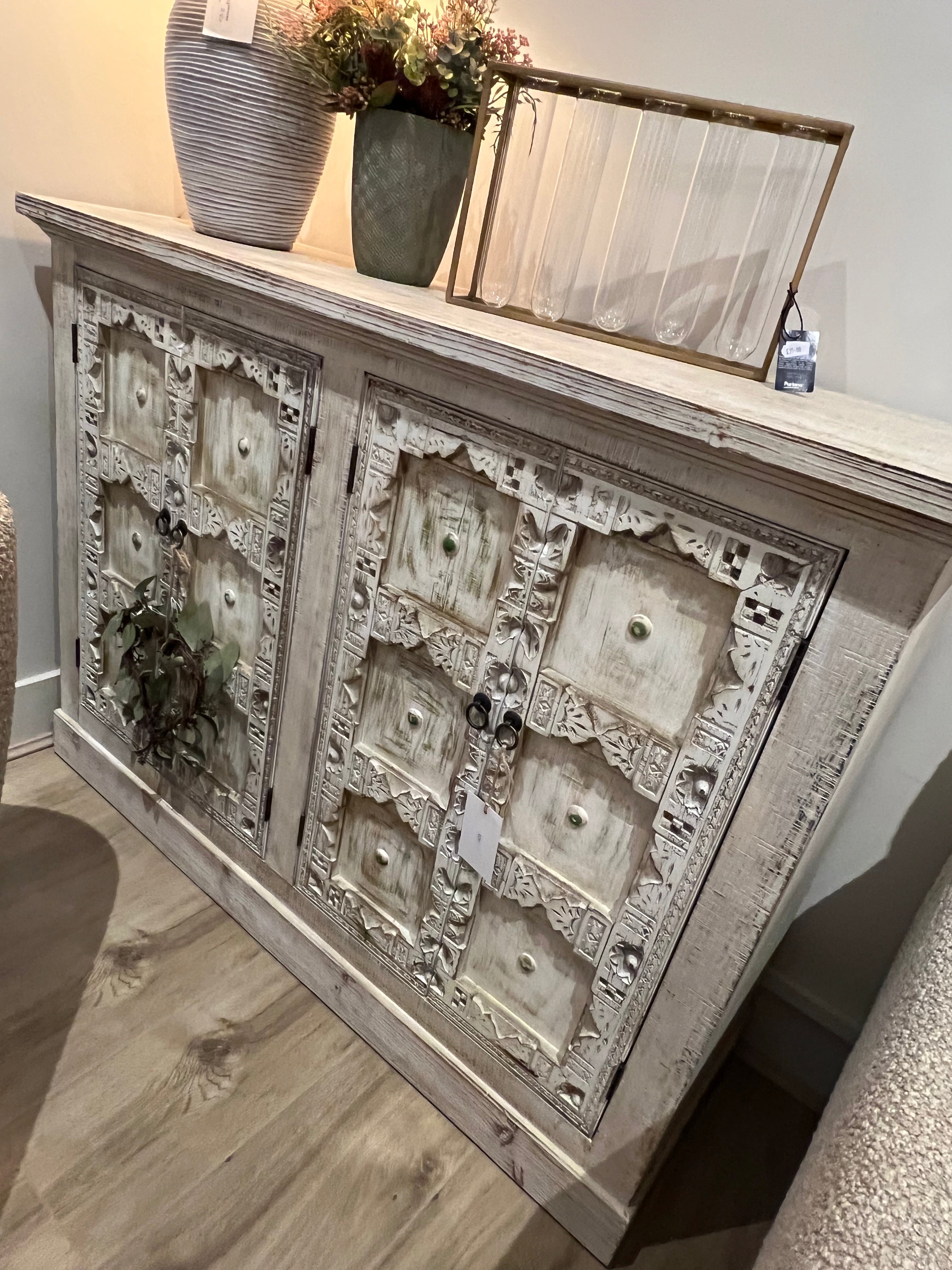 White 4 Door Sideboard