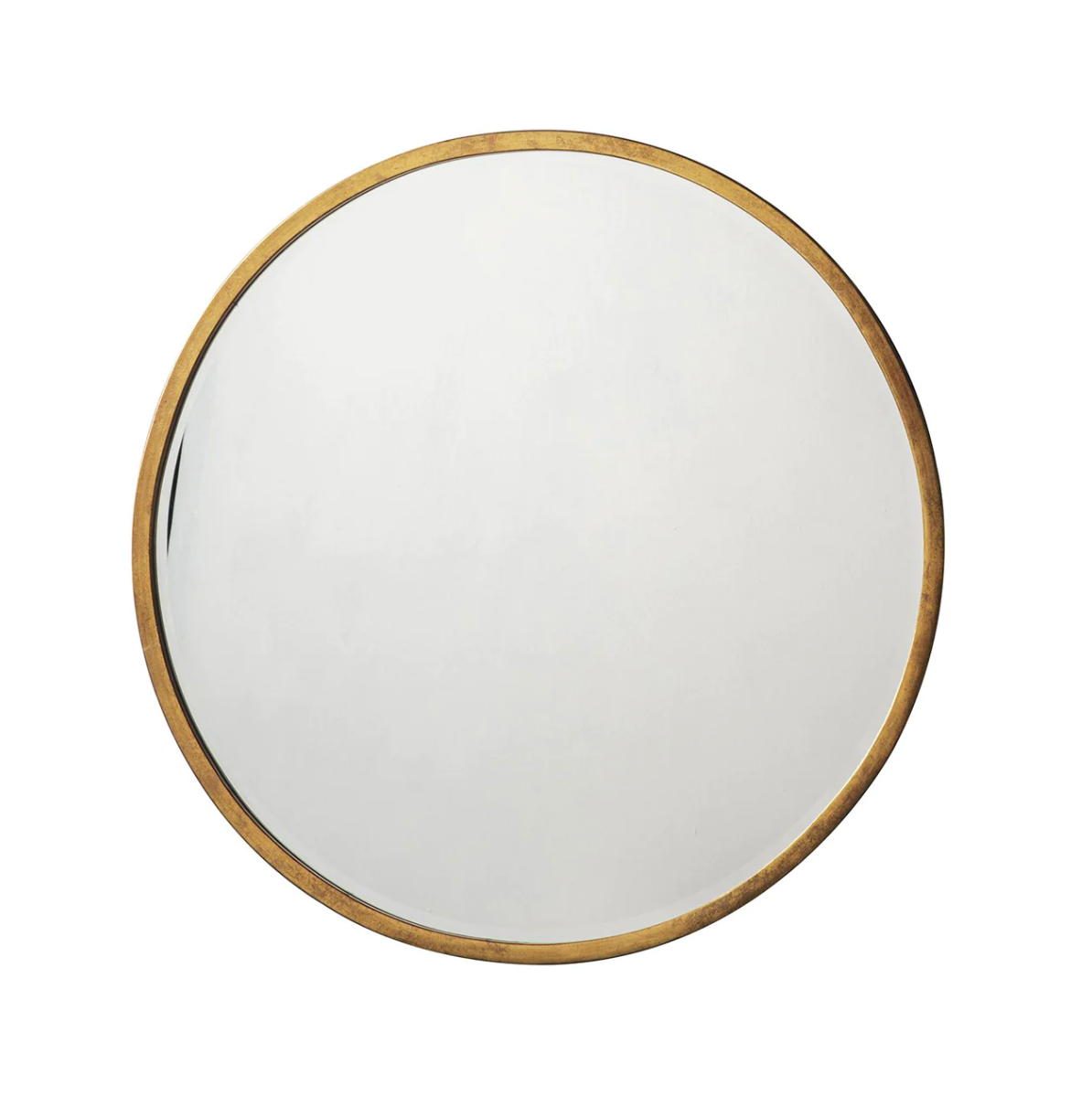 Antique Gold Circle Mirror