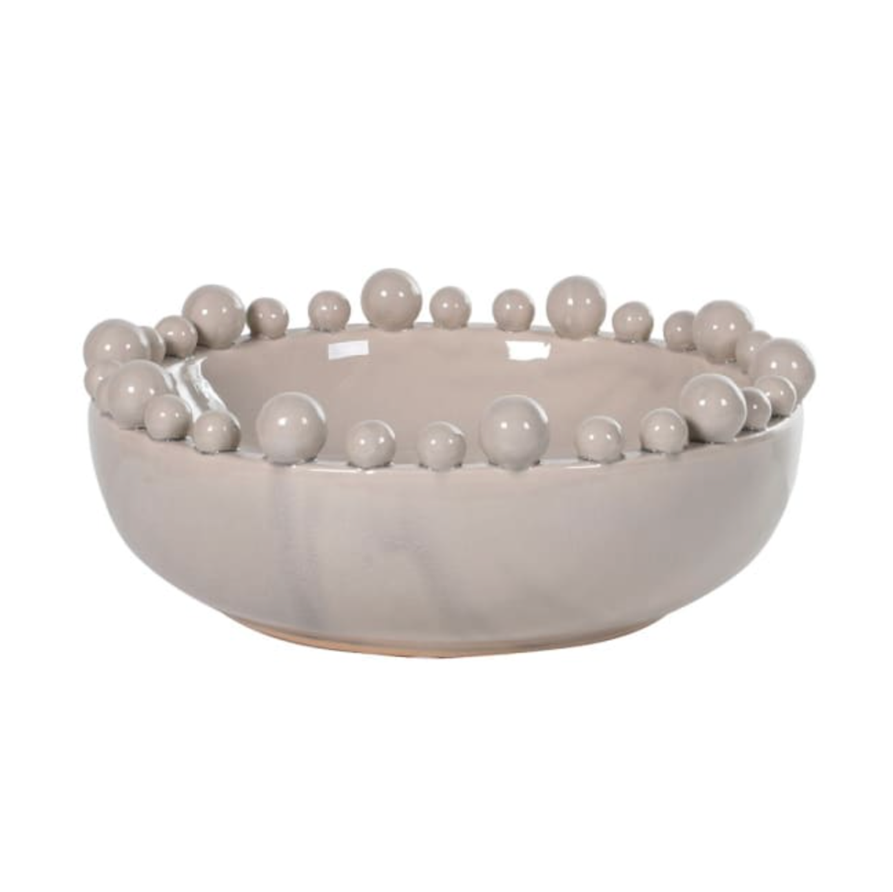 Bobble Edged Bowl - Cream