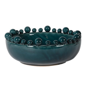 Bobble Edged Bowl - Teal