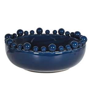 Bobble Edged Bowl - Dark Blue