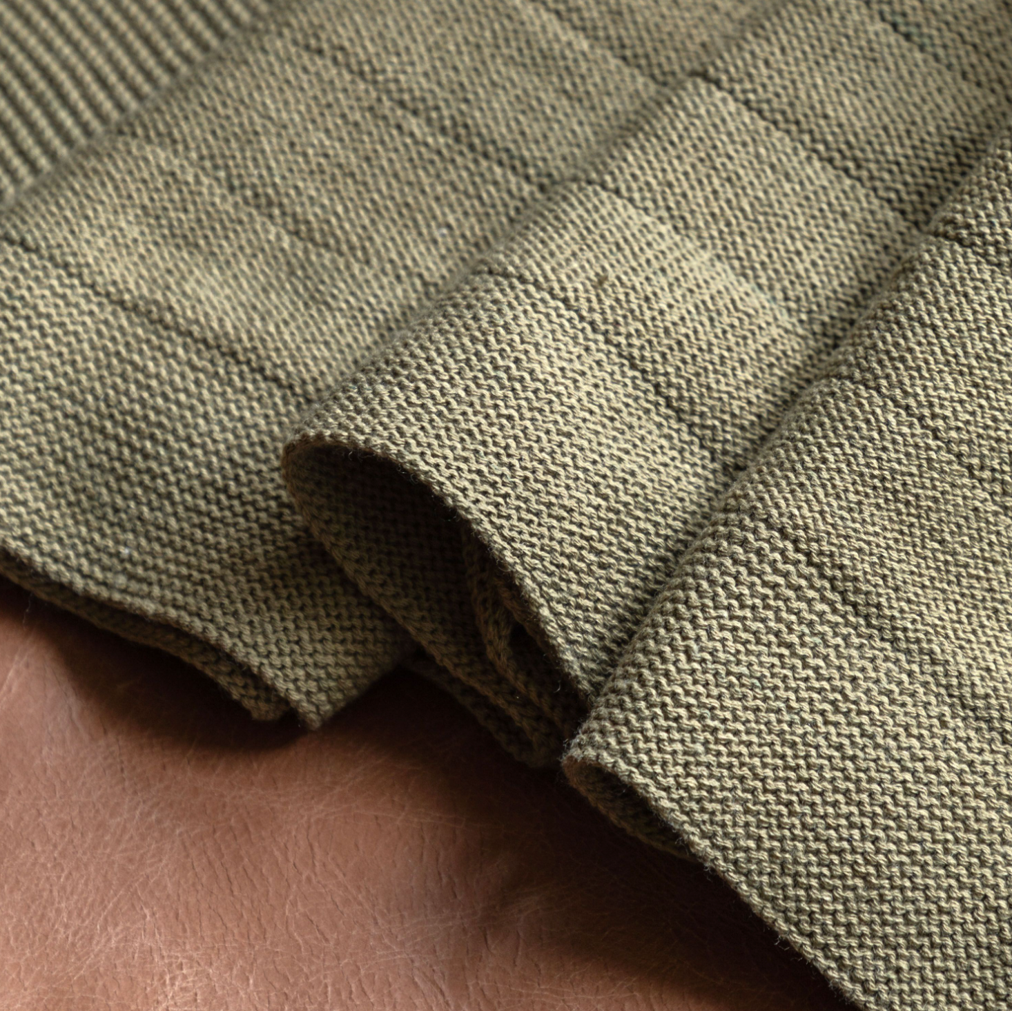 Knit Throw Khaki