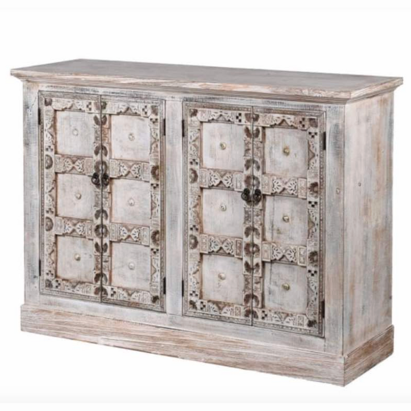 White 4 Door Sideboard