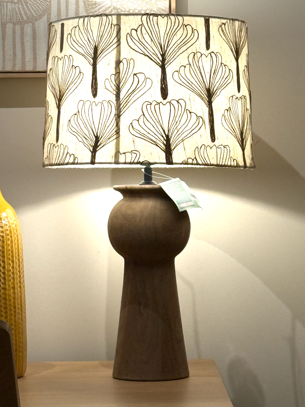 Hand Embroidered Silk Lamp
