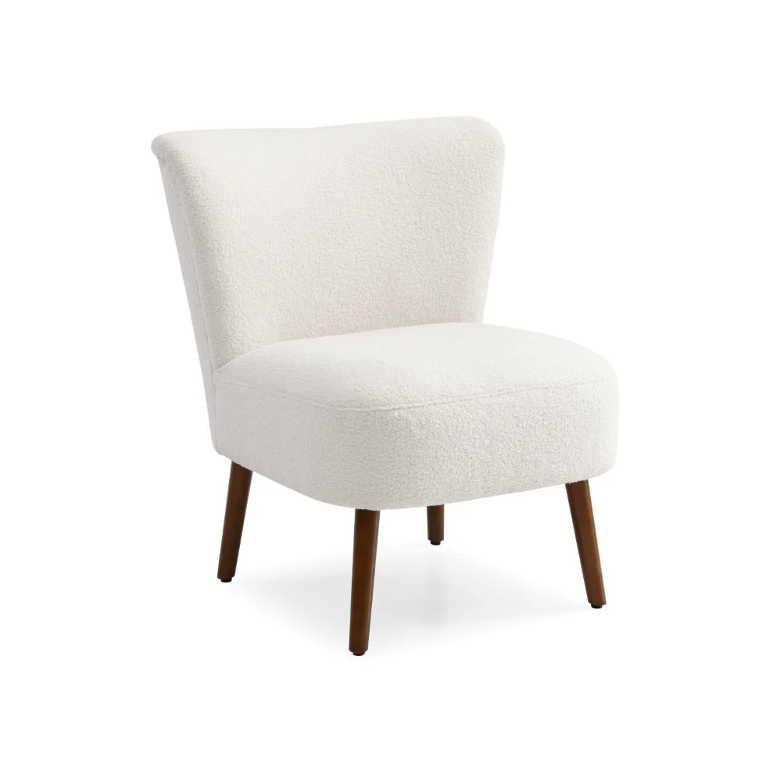 Textured Cream Accent Chair