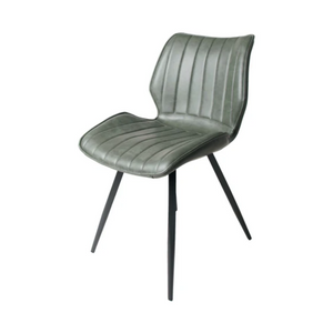 Vegan Leather Dining Chair Green