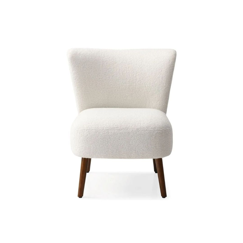 Textured Cream Accent Chair
