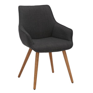 Dining Chair - Textured Weave - Slate Grey