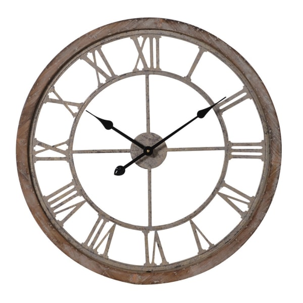 Wood Metal Clock (Collection Only)