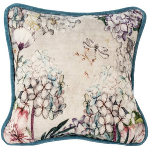 Grand Illusions | Small Velvet Cushion Hydrangea
