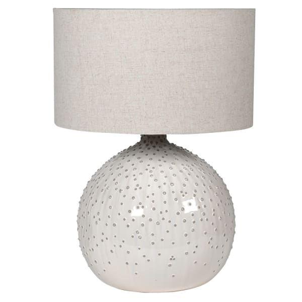 Extra Large Ceramic Dotted Lamp with Shade